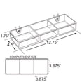thumbnail image 2 of 3-Compartment Storage Tray 12.75" W x 4.5" D x 1.75" H with attached Hooks for Pegboard or Slatwall, 2-Pack, 2 of 2
