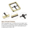 thumbnail image 3 of Uxcell 4Pack 0.75" Single Prong Belt Buckle Oval Center Bar Buckles for Belt, Bronze, 3 of 6