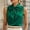 Green, variant on Women's Solid Satin Blouse with Draped Cowl Neckline – Elegant Silky Evening Top