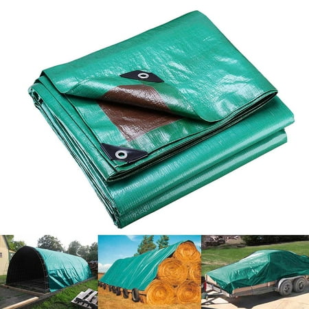 Yescom 7 Mil Poly Tarp Heavy Duty Reinforced Waterproof Tarpaulin Ground Sheet Outdoor Camping Tent Cover Size