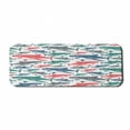 thumbnail image 1 of Shark Computer Mouse Pad, Colorful Underwater Fish Pattern Masters Survival Predators Dangerous Nature, Rectangle Non-Slip Rubber Mousepad Large, 31" x 12" Gaming Size, Multicolor, by Ambesonne, 1 of 2