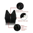 DODOING Women's Front Zipper Closure Sports Bra High Impact Support