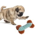 thumbnail image 4 of Dog Chew Toy Creative Bone Shape Dog Teething Toy Pet Squeaky Toy Dog Plush Toy, 4 of 6