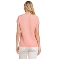 thumbnail image 3 of Women’s Airy Bliss: Linen Relaxed Top (Plus Size), Salmon, XL, 3 of 4