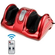 Costway Shiatsu Foot Massager Kneading and Rolling Leg Ankle Red