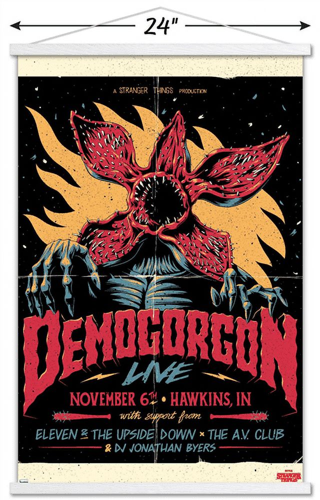 Netflix Stranger Things - Demogorgon Live Wall Poster with Magnetic Frame, 22.375" x 34"