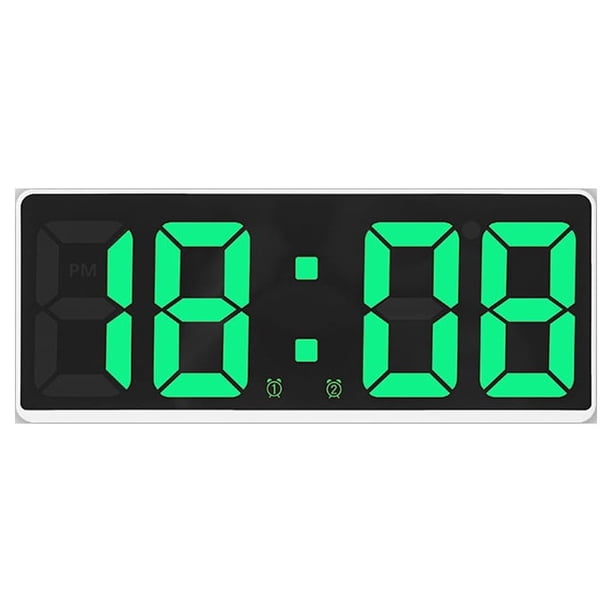 Reloj Digital LED Naiovety Rectangular 2 Modos 5 Engranajes Alarmas Decoración del hogar Tipo 5