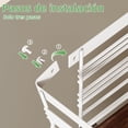thumbnail image 4 of Carrito Organizador con Ruedas, 3 Niveles Metálico Carrito de Almacenamiento, Asa, Carrito de Cocina, Muebles para Cocina Organizador, Organización Hogar, Color Café Rústico y Blanco, 4 of 4