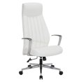 thumbnail image 1 of Scranton & Co High-Back Office Chair in Snow White with Chrome Base, 1 of 11