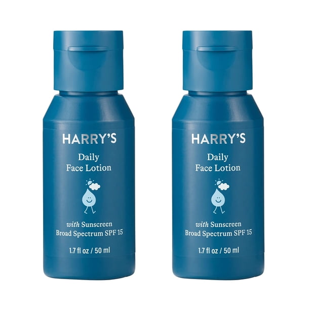 Loción facial hidratante Harry's con SPF 15 50 ml (x2)