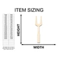 thumbnail image 2 of Unfinished Wood BBQ Fork Shape 16" / 1", 2 of 3