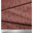 thumbnail image 2 of Soimoi Brown Heavy Canvas FabricLeaves Printed Craft Fabric by the Yard 58 Inch Wide, 2 of 3