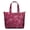 White-101, variant on Colorful Vibrant Indian Tribal Paisley Tote - Zippered Pocket & Side Compartments