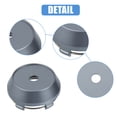 thumbnail image 5 of Unique Bargains 4 Pcs 60mm Dia 5 Clips Wheel Tyre Center Hub Caps Covers for Vehicle Gray, 5 of 6