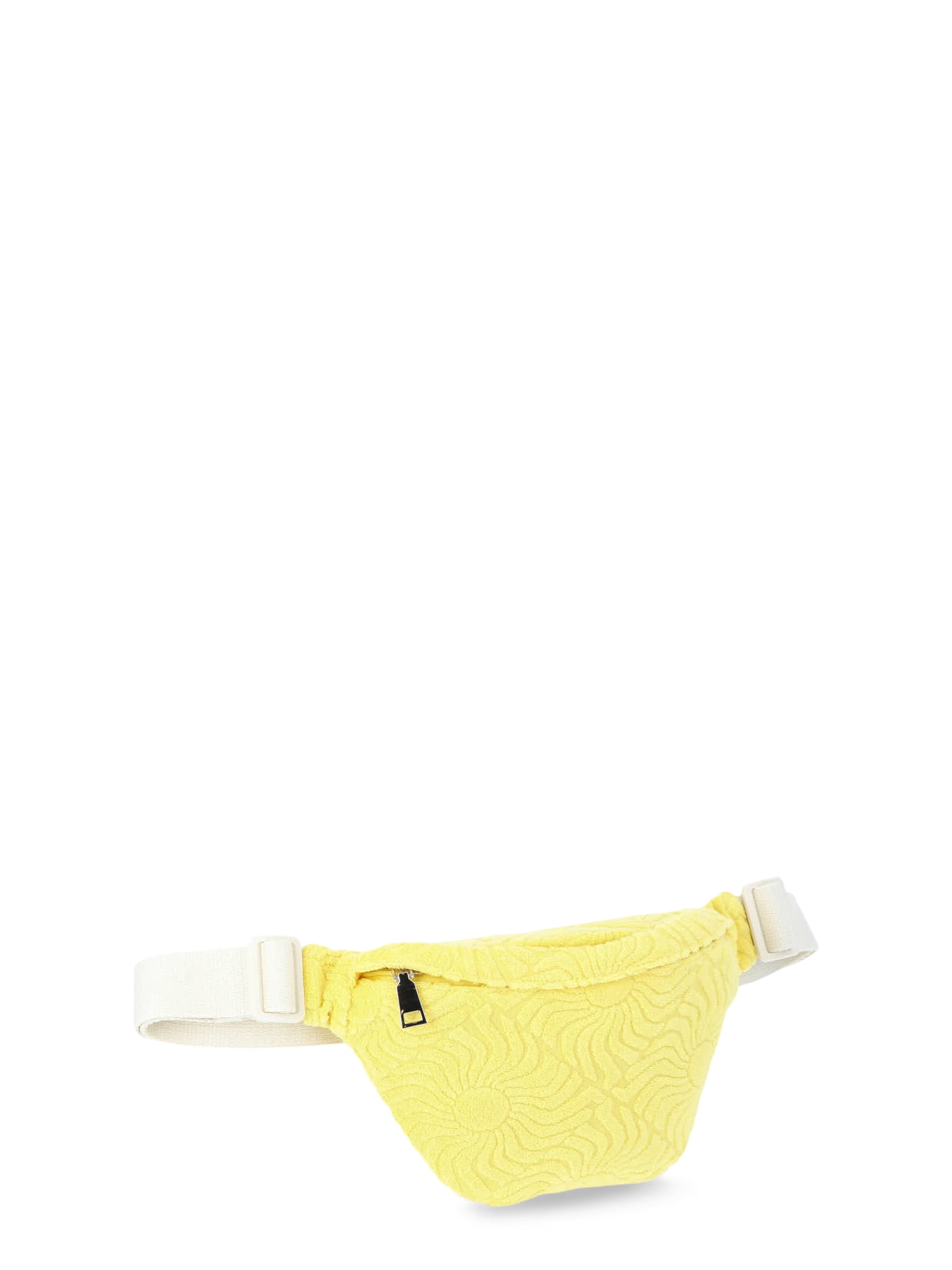 No Boundaries Women's Beach Terry Cloth Fanny Pack, Yellow Sun