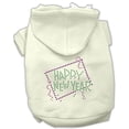 thumbnail image 1 of Mirage Pet Products  Happy New Year Rhinestone Hoodies Cream XXL - 18, 1 of 1