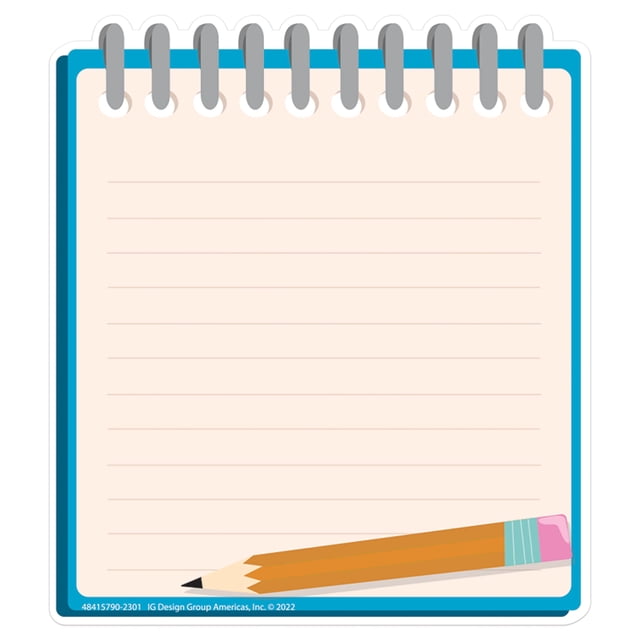 Cuaderno Eureka para decoración de aula, papel recortado, 36 unidades