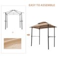 thumbnail image 3 of 8x5 Ft Grill Gazebo Replacement Canopy Top Cover Double Tiered BBQ Shade Cover (for 8x5 Ft Grill Gazebo Frame, ), 3 of 6