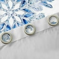 thumbnail image 4 of jejeloiu Dreamy Crystal Snowflake Black Out Curtains,Winter Theme Curtains Pack of 2 (42x63 Each),Merry Christmas Bedroom Curtains For Child,Breathable Home Decor, 4 of 6