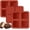 3 Pcs: 4 Cups, 2.6x2.6x1.1 Inch, variant on Cube Cake Silicone Mold | 1.2" x 1.2" x 1.2" 3D Square Silicone Molds for Baking for Chocolate, Candy, Truffle, Jello, Mini Brownie Bites, Ice Cube, 30-Cavity