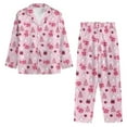 thumbnail image 6 of FOR U DESIGNS Christmas Snowman Pajama Sets for Women 2 Piece Button Up Long Sleeve Button Pajamas Tops for Women Size 3XL Womens Nightwear Sets Button Front Sleepwear, 6 of 7