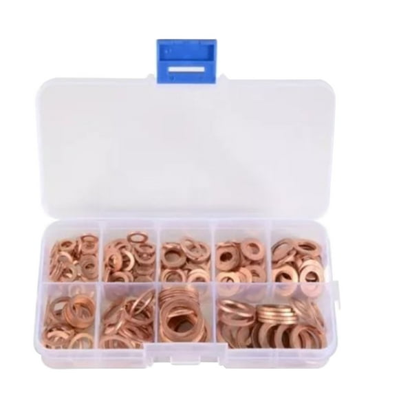 Copper Sealing Gasket,200 Pcs Flat Washers Sealing Washer Flat Washers Meticulously Designed