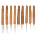 thumbnail image 3 of Dreadlock Crochet Hook Set, 9Pcs Stainless Steel Braid Hair Weaving Tool, Knitting Technology Braid Hair Weaving, 3 of 8