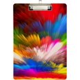 thumbnail image 2 of FMSHPON Color Splash Tie Dye Clipboard Hardboard Wood Nursing Clip Board and Pull for Standard A4 Letter 13x9 inches, 2 of 8