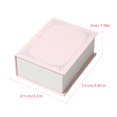 thumbnail image 2 of Book Shaped Jewelr-y Box, Mini Velvet Lining Storage Case for Rings Necklaces Earrings, Portable Travel Jewelry Organizer(only a box), 2 of 7