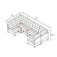 thumbnail image 4 of U Shape Modular Sectional Sofa,Diy Combination,Includes Four, 4 of 4