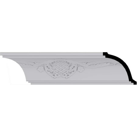 

3 3/4 H x 3 7/8 P x 5 3/8 F x 94 1/2 L (12 Repeat) Strasbourg Crown Moulding