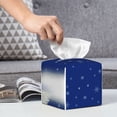thumbnail image 6 of Kdxio Christmas Fir Tree Print Tissue Box Cover,Square Decorative PU Leather Facial Paper Case Organizer Holder Dispenser for Bathroom,Night Stands,Desk,Car 5.2''X5.2''X5.2'', 6 of 8