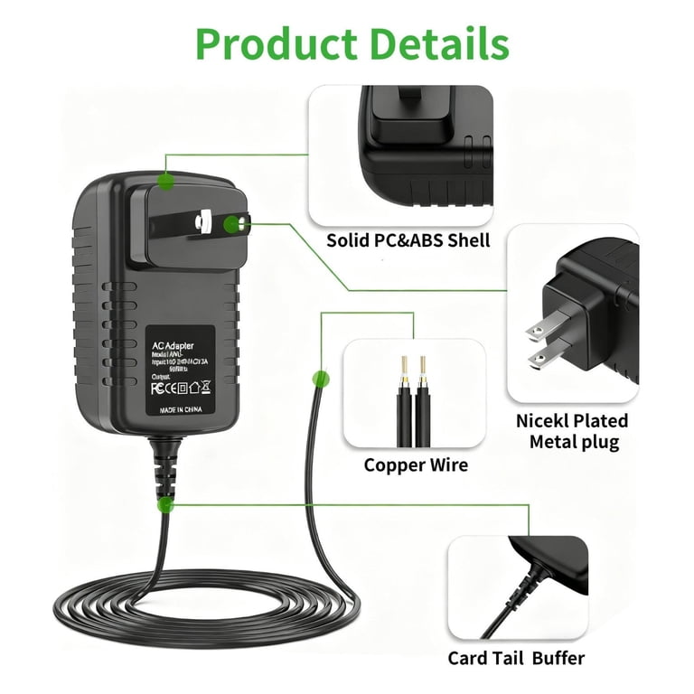 K-MAINS AC Charger Compatible With Hyper Tough AP00979J 4.8V Cordless Screwdriver 44216