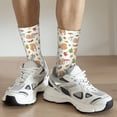 thumbnail image 6 of Rateoe Squirrel And Mushroom for Women Casual Calf Socks - Cute Crew Socks - Thin Soft Above Ankle Socks Size 5-11, 6 of 6