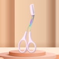 thumbnail image 4 of Eyebrow Scissors Detachable Comb Ergonomic Smooth Edge Sharp Blade Portable Eyebrow Trimming Stainless Steel Waterproof Eyebrow Trimmer Beauty Tool, 4 of 8