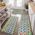 thumbnail image 2 of Colorful Skull Pattern Kitchen Rugs Sets Of 3,Kitchen Runner Rugs Non Skid Washable,Decorative Kitchen Floor Mats for Kitchen,Sink,Laundry,17"x30"+ 17"x47" + 17"x59", 2 of 6