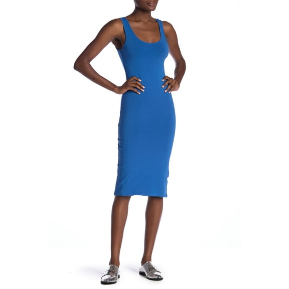 Planet Gold Juniors Sleeveless Bodycon Dress Clematias Blue XS