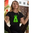 thumbnail image 2 of Out Of Space Sphynx Feline T-Shirt Women -Smartprints Designs, Female Large, 2 of 4