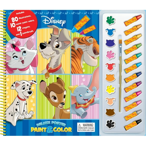 Deluxe Poster and Paint Disney Animal Classics Deluxe Poster Paint & Color, (Paperback)