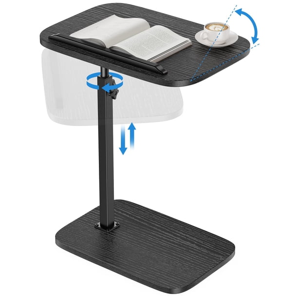 Mesa para TV HUANUO con Altura Ajustable, Giro de 360° y Inclinación de 90°