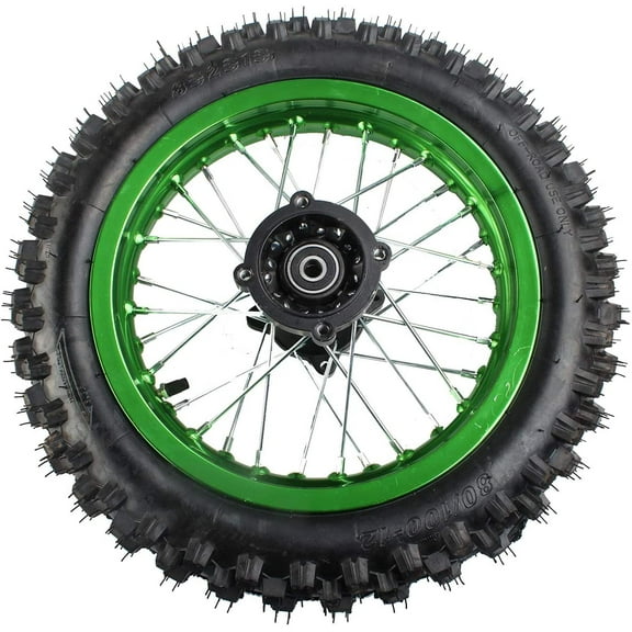 X-PRO 12" Rear Wheel Rim Tire 3.0-12 with 12mm Bearing Assembly for Dirt Bikes