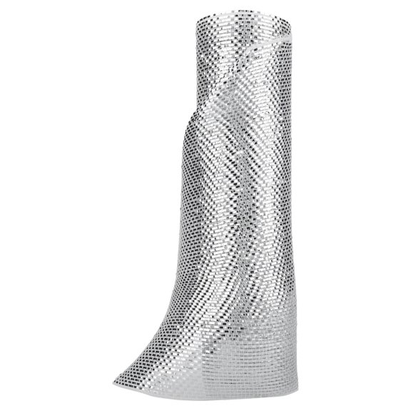 Silver Mesh Christmas Ribbon, 10.5" x 15', by Holiday Time