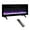 Black, variant on PAPROOS 36 Inch Electric Fireplace Insert, Ultra-Thin Recessed Wall Mounted Fireplace Heater with Adjustable Flame Color, LED Light, Remote Remote, Freestanding Fireplace Insert, 1400W, Antique Black