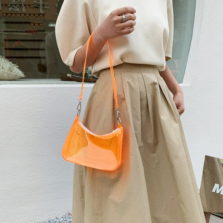 Ladies orange handbags cheap