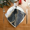 thumbnail image 2 of GZHJMY Cloth Napkin Grey Marble Abstract Dark Kitchen Dining Table Decor for Cocktail Gathering Party Holiday Wedding Everyday Use 1 Pack 20" × 20", 2 of 6