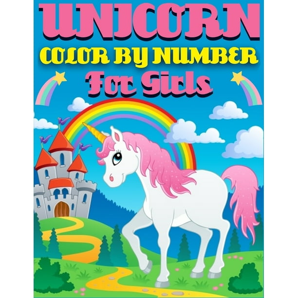 coloring press house unicorn color by number for girls 50 unicorns