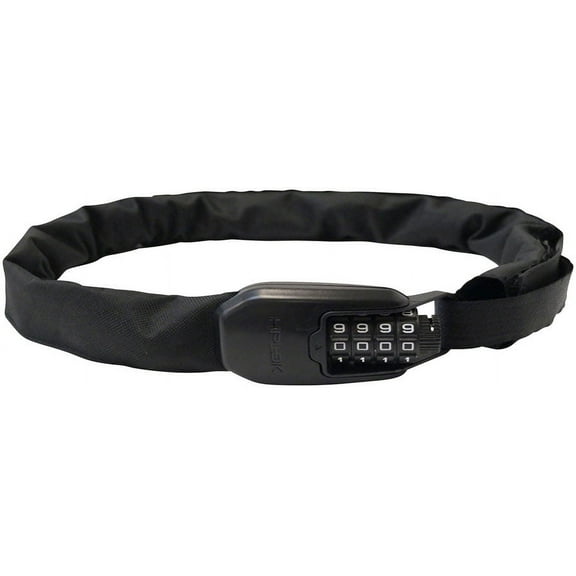 Hiplok Spin Chain Lock, 6mm x 75cm, Black
