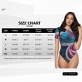 thumbnail image 6 of Haiem Blue Lipped Pit Viper And Three Pink Roses Women's Crew Neck Short Sleeve Bodysuit Tops Stretchy Slim Basic-XX-Large, 6 of 8