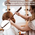 thumbnail image 6 of OPALESQUE Slick Back Hair Brush, 2 PCS Wood Handle Edge Brush Set Boar Bristle Teasing Brush Rat Tail Comb Small Portable Travel Hair Brush for Women Thin & Fine Hair Smoothing Sectioning, 6 of 9