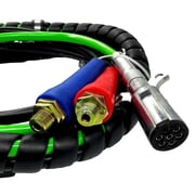 TORQUE Semi Truck Air Line Kit 15FT 3-in-1 ABS | Tractor Trailer Air Hoses